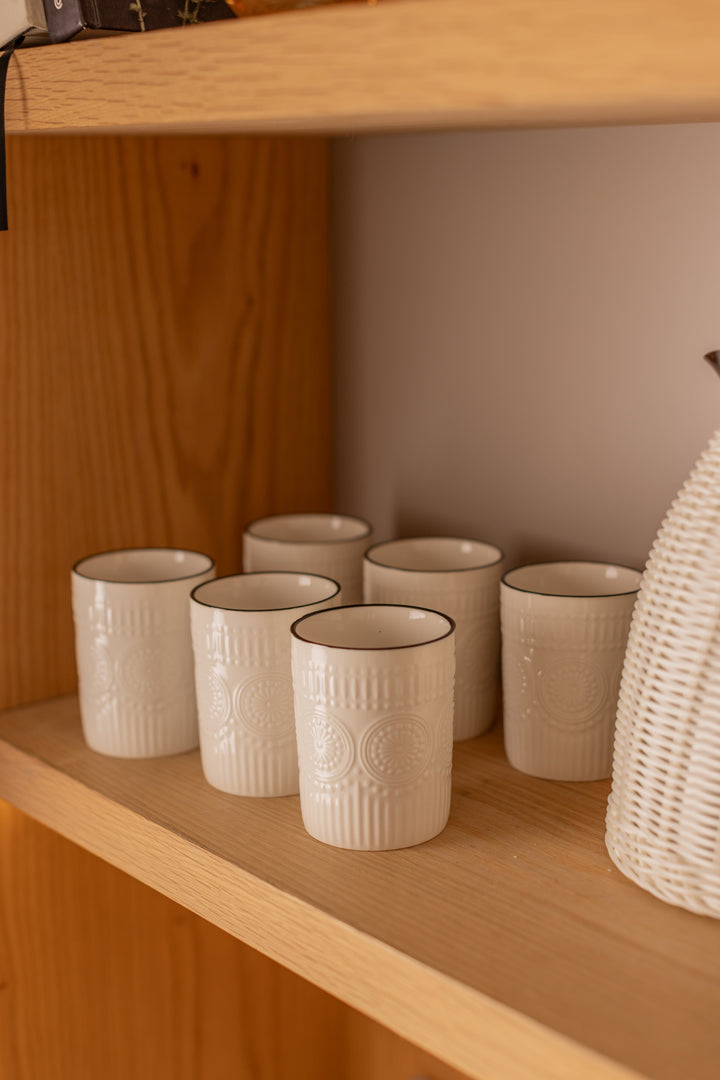 VASO SUNFLOWER WHITE