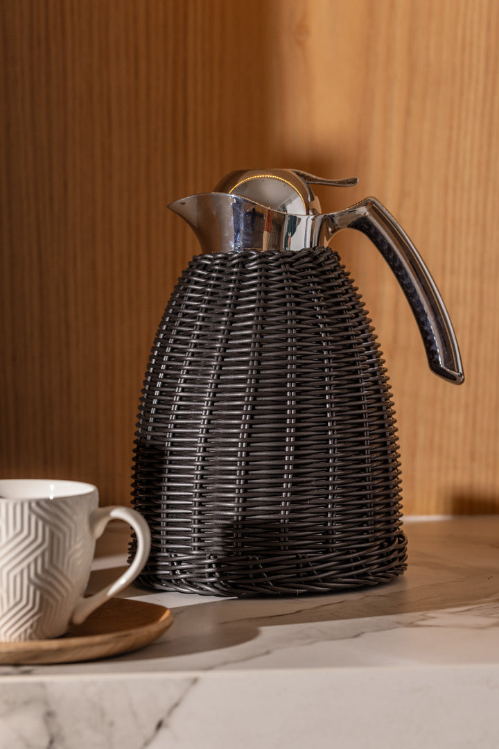 JARRA TÉRMICA DE RATTAN BLACK 1 L